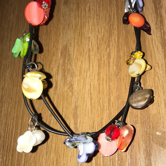 Super Long Necklace 58”! Colorful Fun Unique - Picture 3 of 16